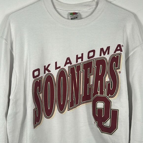🔥🏈 True Vintage OKLAHOMA SOONERS Crewneck Sweatshirt - Men Sz L - GUC 🏈🔥 - Picture 2 of 9